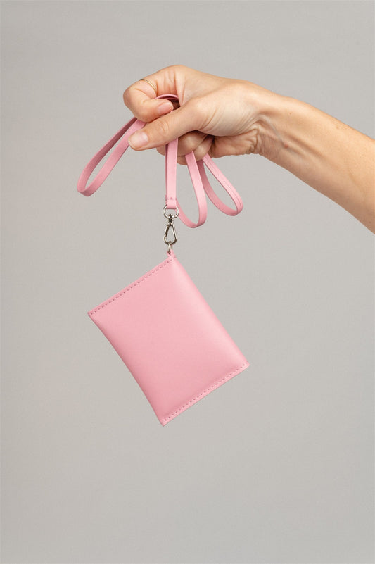 Porte-monnaie rose en matières recyclées - wallet pink