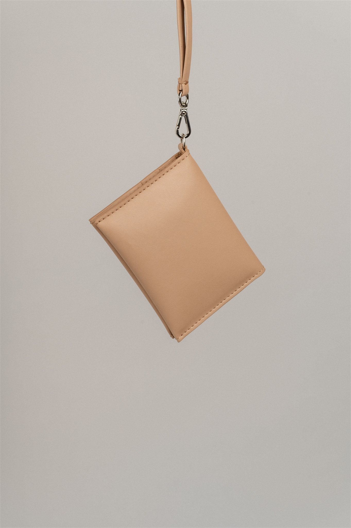 Porte-monnaie beige en matières recyclées - wallet beige