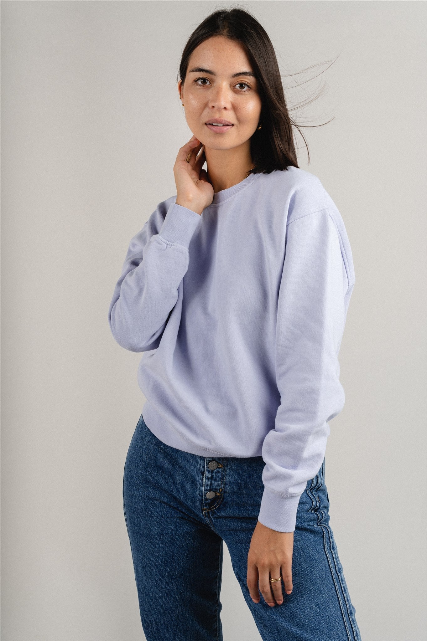 Sweat en coton bio | lilas "Soft lavender"