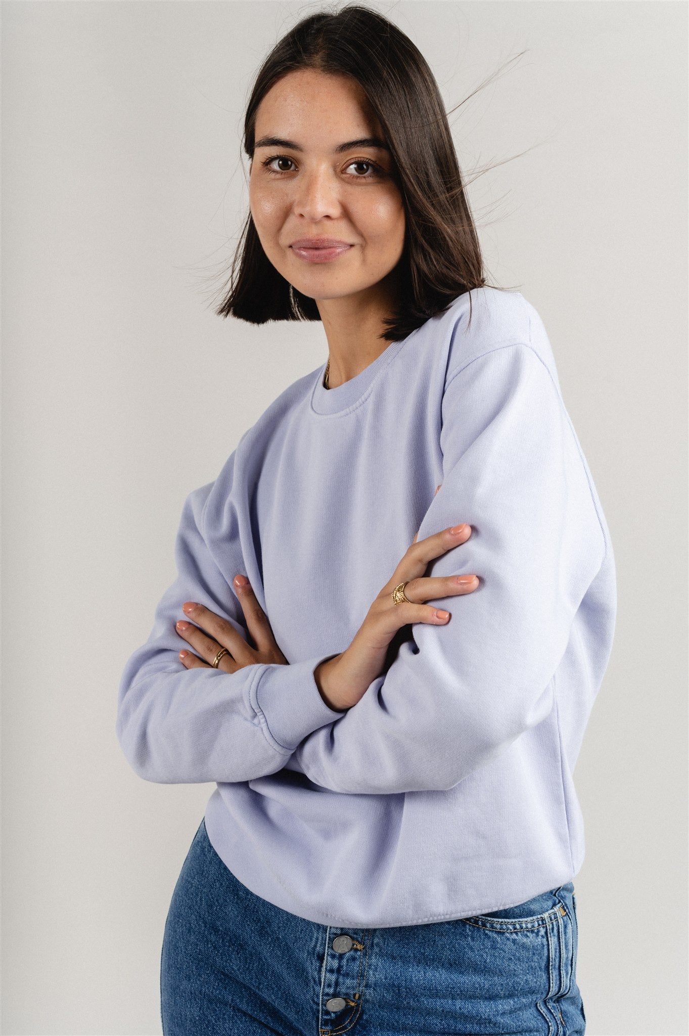 Sweat en coton bio | lilas "Soft lavender"
