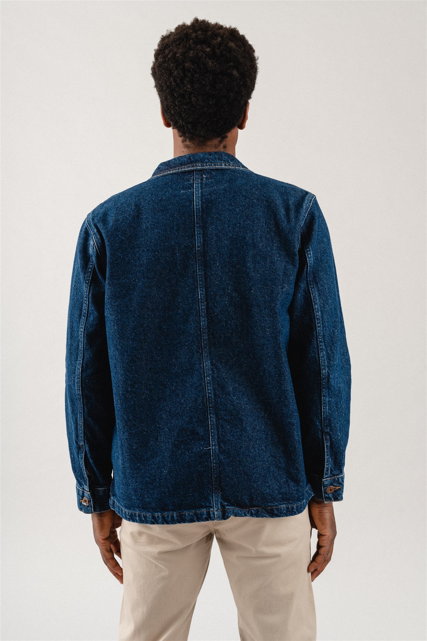 Veste en jean en coton recyclé - darkwash rebirth