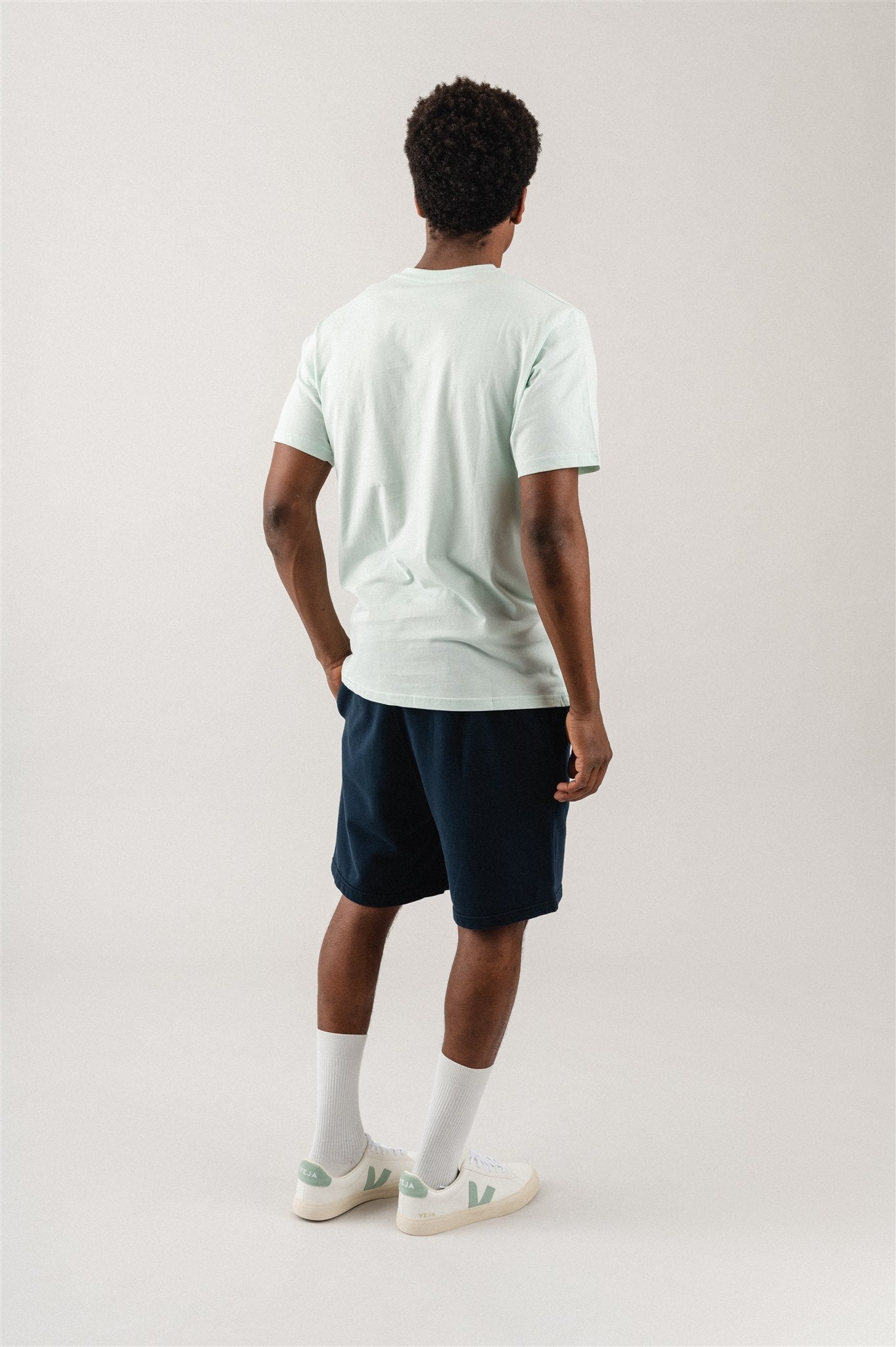 Short de jogging en coton bio | marine "Navy blue"