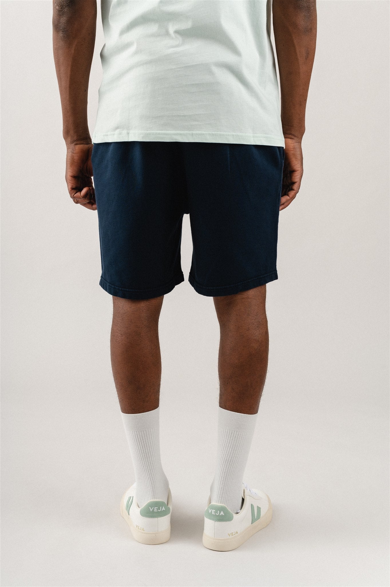 Short de jogging en coton bio | marine "Navy blue"