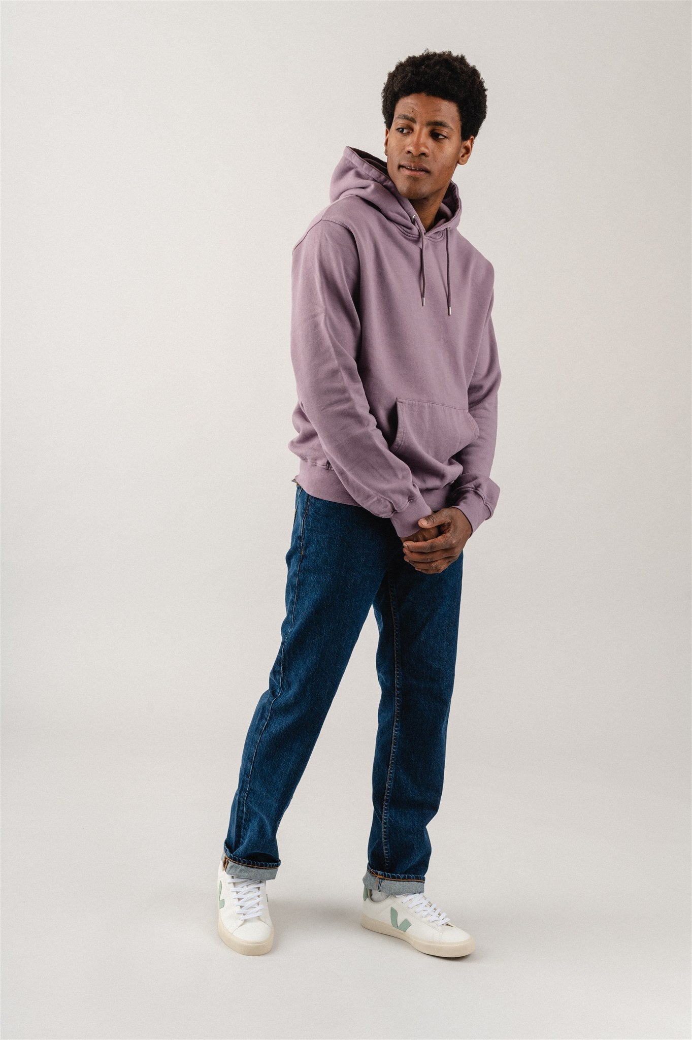 Sweat à capuche en coton bio | violet "Purple Haze"