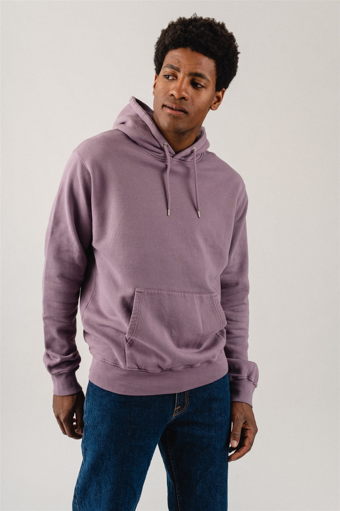 Sweat à capuche en coton bio | violet "Purple Haze"