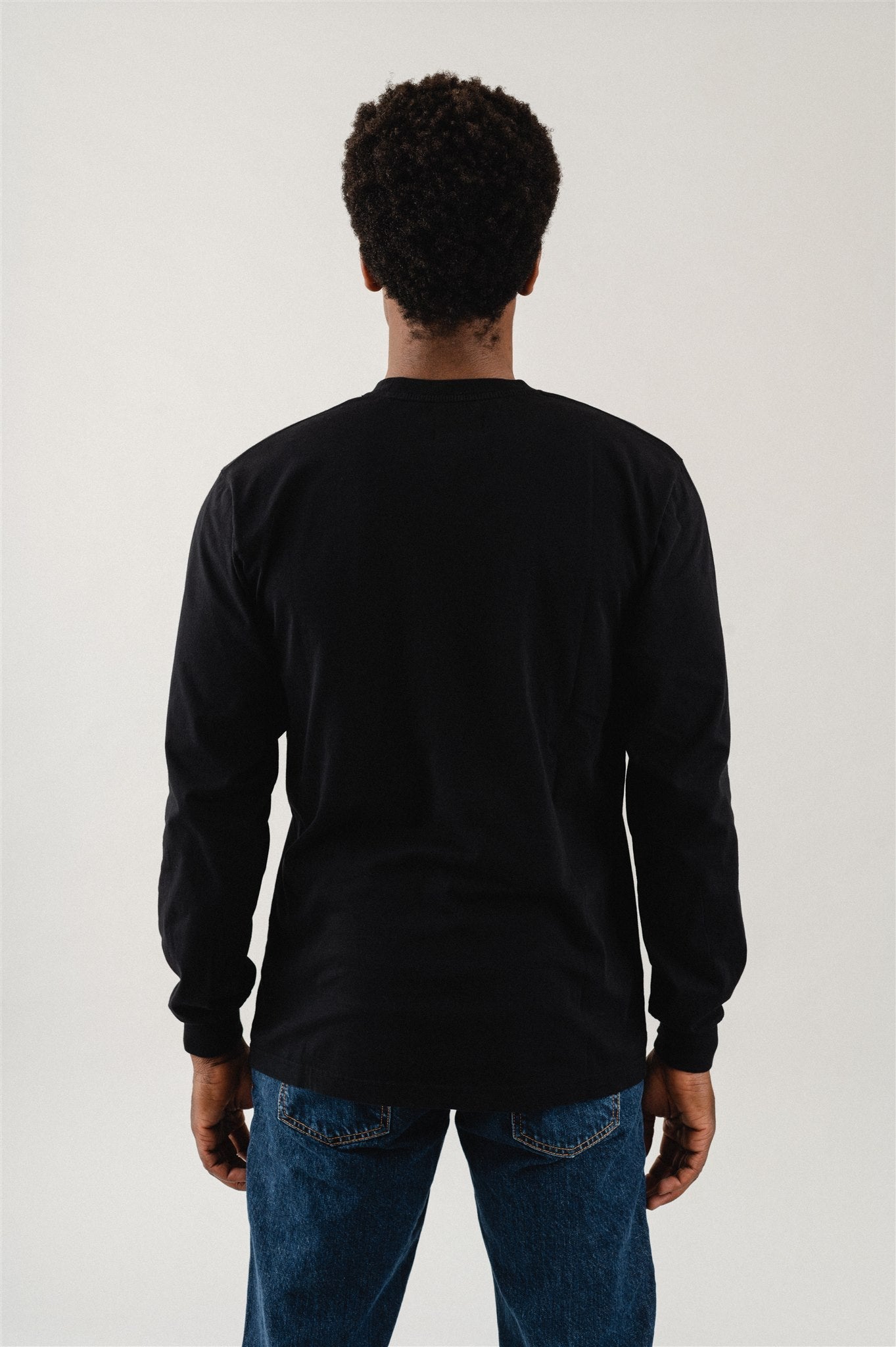 T-shirt oversize manches longues en coton bio | noir "Oversized LS T-shirt deep black"