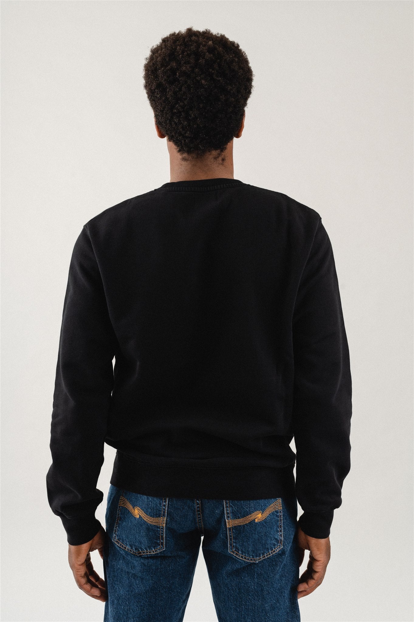 Sweat en coton bio | noir "Deep black"