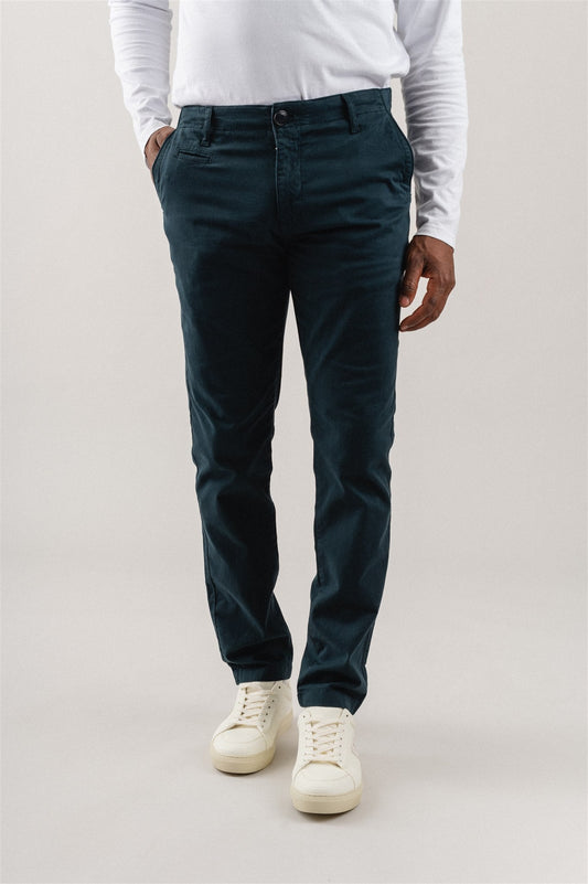 Chino bleu nuit en coton bio - chuck total eclipse