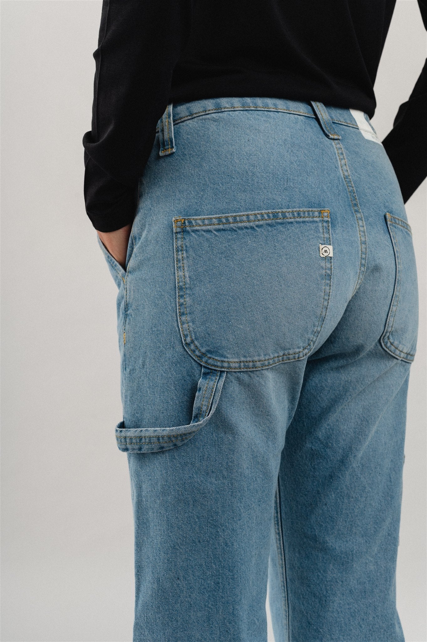Jean cargo droit en coton bio et coton recyclé - Will Works Heavy Stone