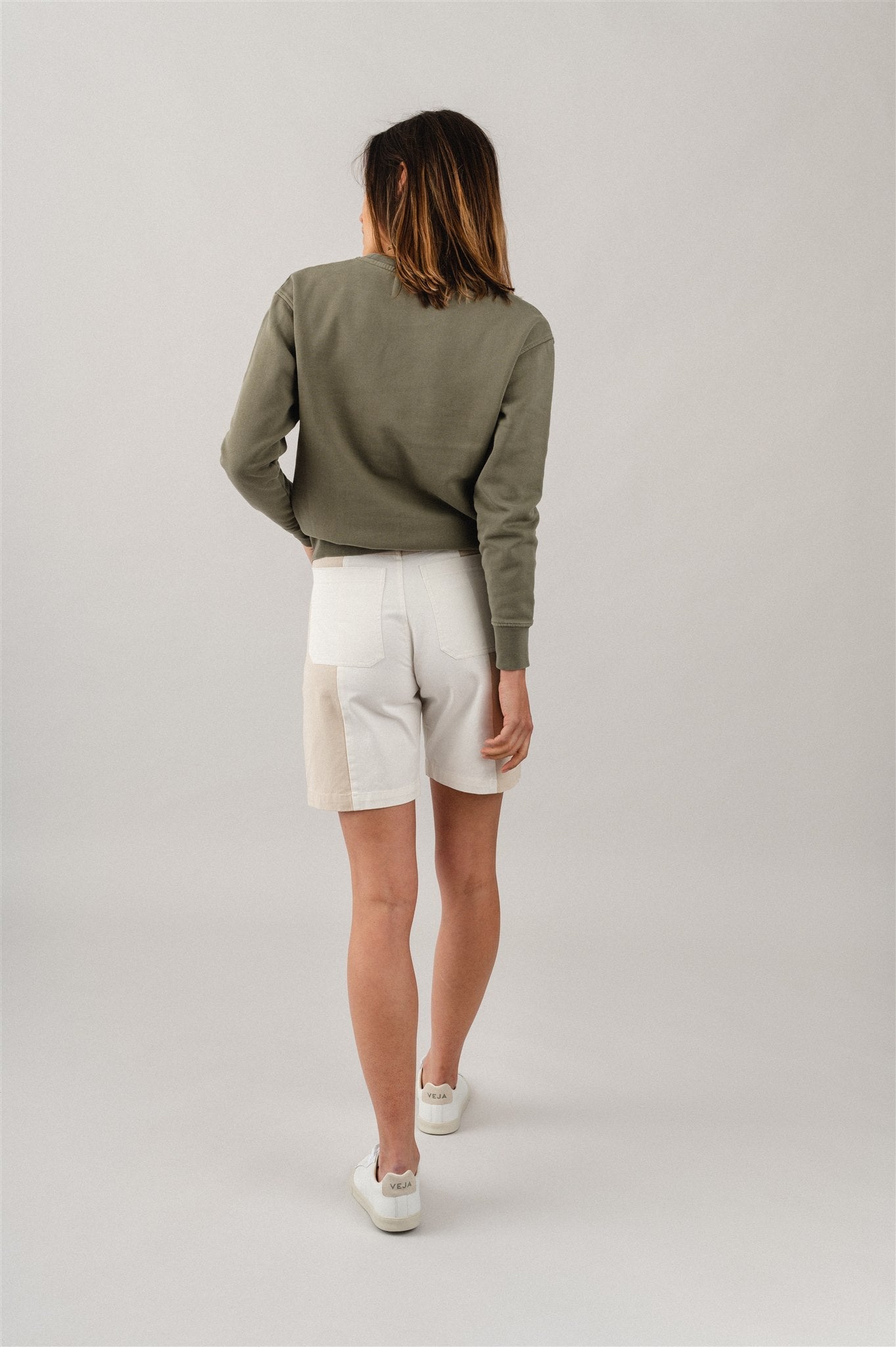 Short bicolore en coton bio - PATCHED JASMINE SHORTS