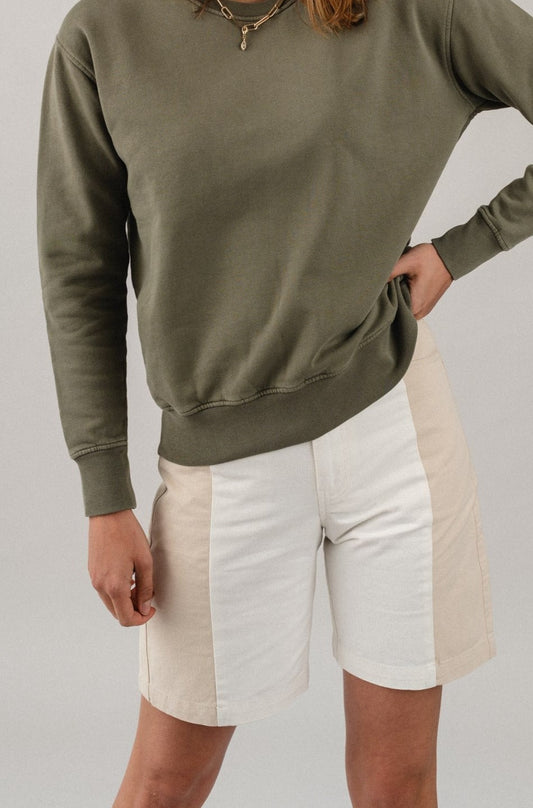 Short bicolore en coton bio - PATCHED JASMINE SHORTS