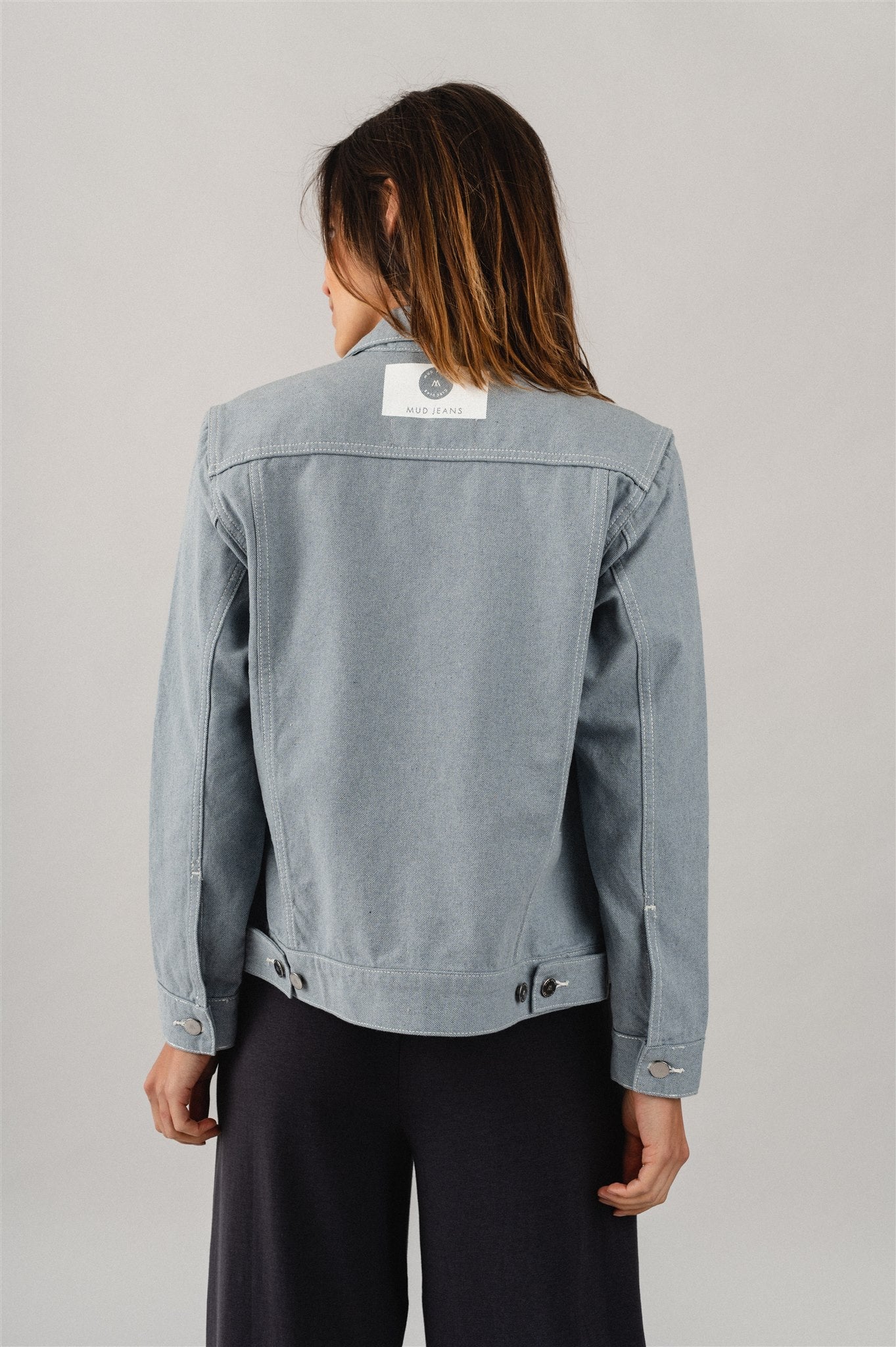 Veste en jean en coton recyclé et coton bio non teint - Jodi Jacket undyed