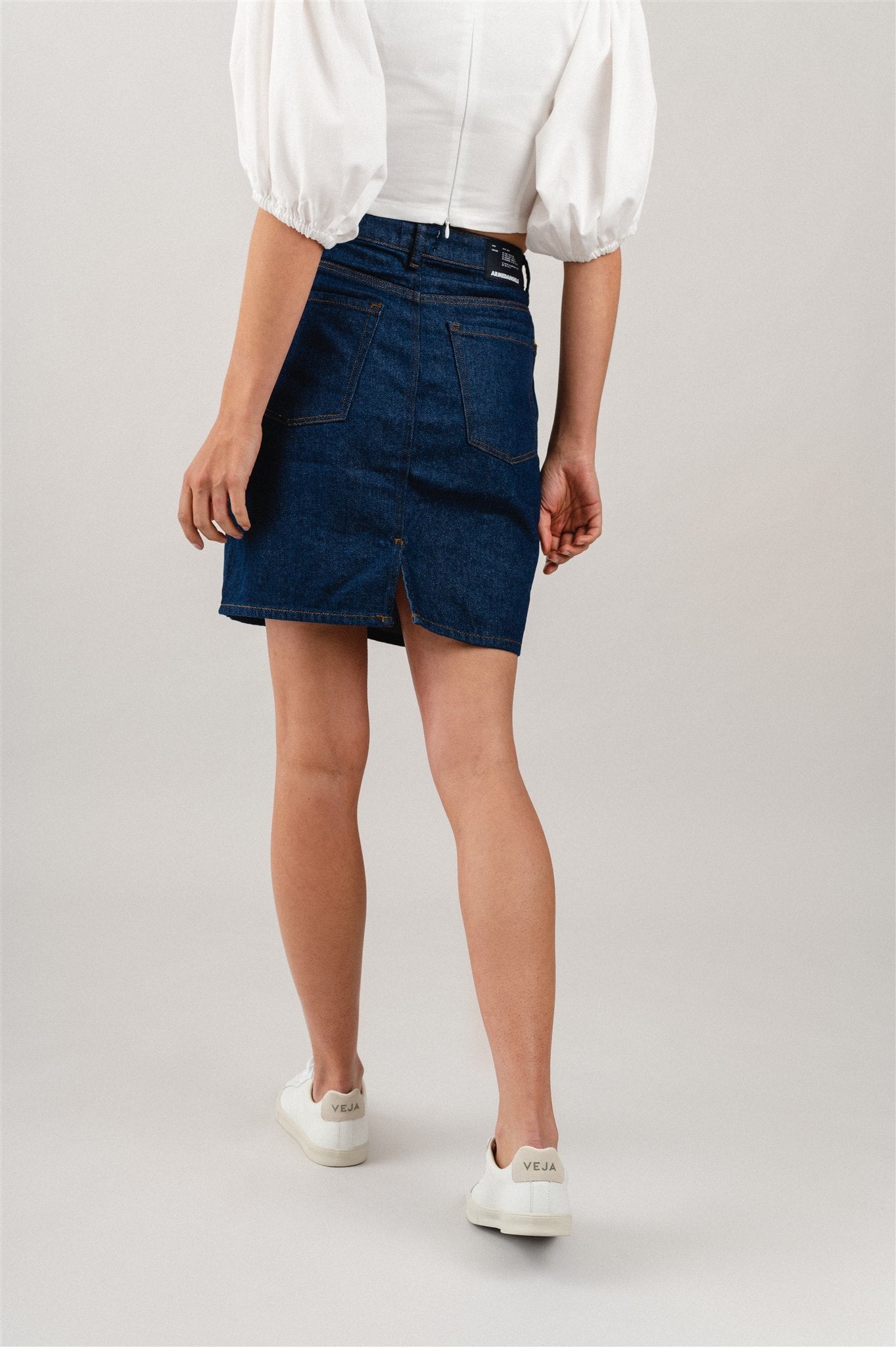 Jupe en jean brut en coton bio - aava ra