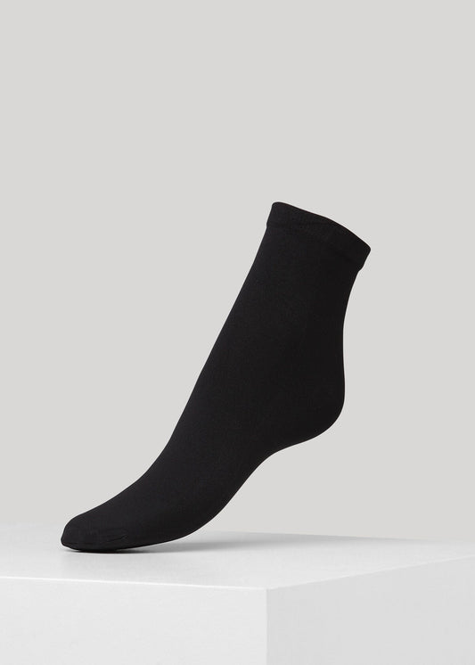 Chaussettes 50 deniers en recyclé | Noir "dd line pop sock black"