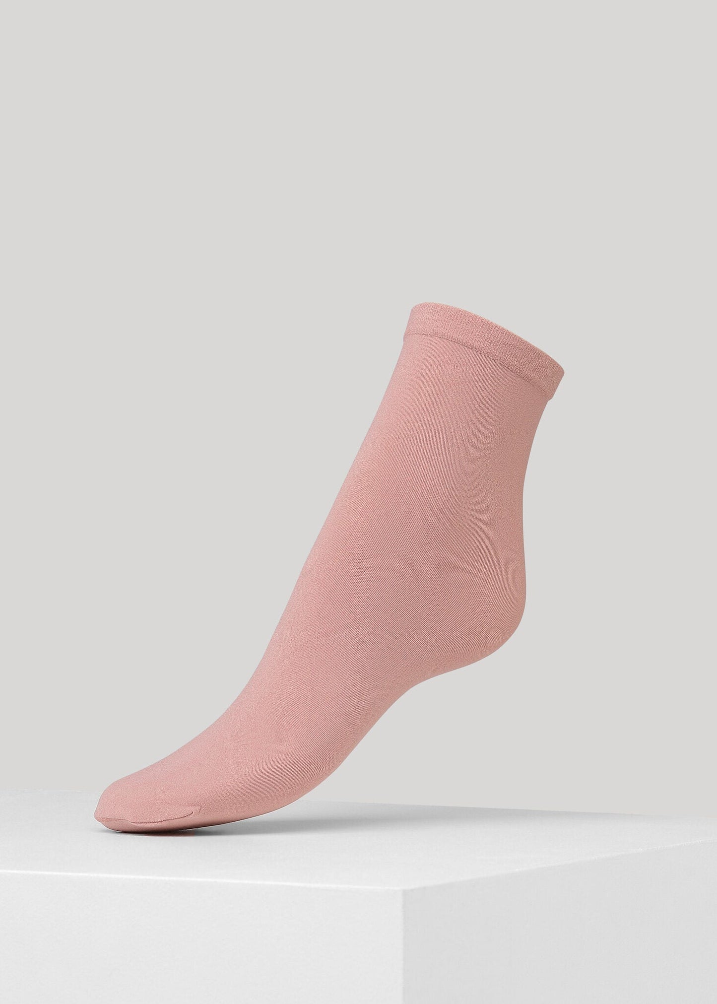 Chaussettes 50 deniers en recyclé | Vieux rose "dd line pop sock old rose"