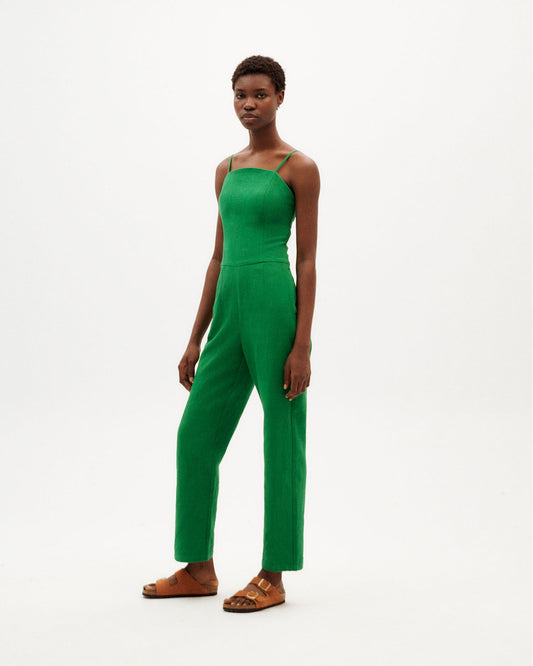 Combinaison verte en coton bio - clover green mona jumpsuit