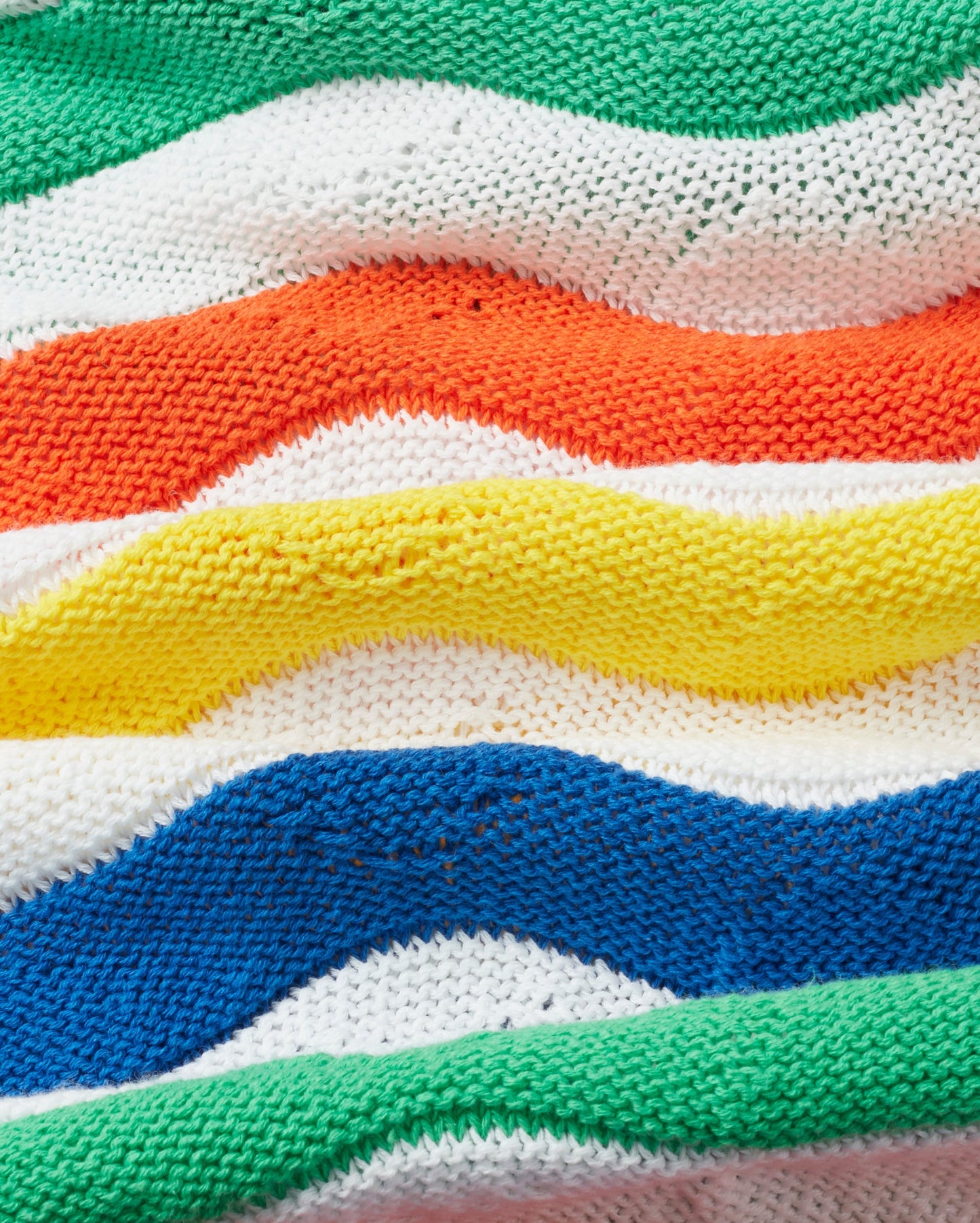 Pull tricoté en coton recyclé | Motifs multicolores "multicolor jo knitted sweater"