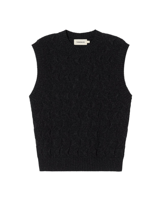pull sans manches | gris "marengo luna knitted vest"