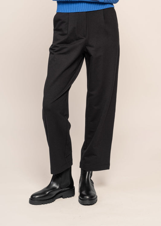 Pantalon droit en tencel et coton bio | noir "liraa lou - black"