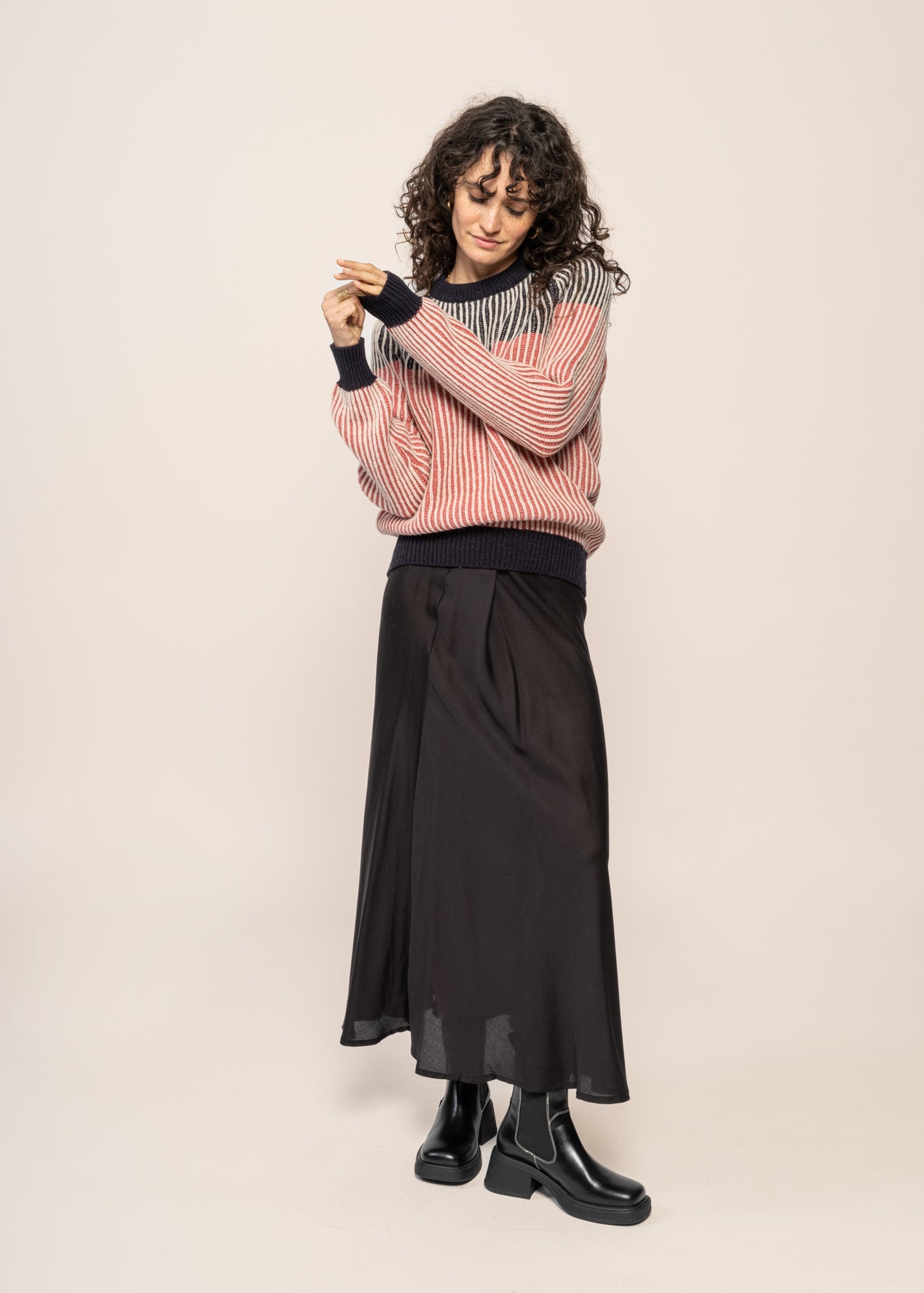 Pull en laine mérinos | multicolore "icecream stripes nur - multicolor"
