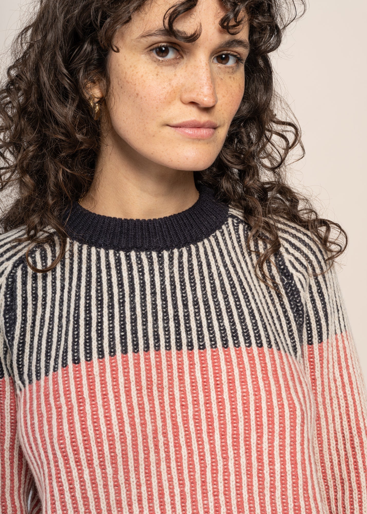 Pull en laine mérinos | multicolore "icecream stripes nur - multicolor"