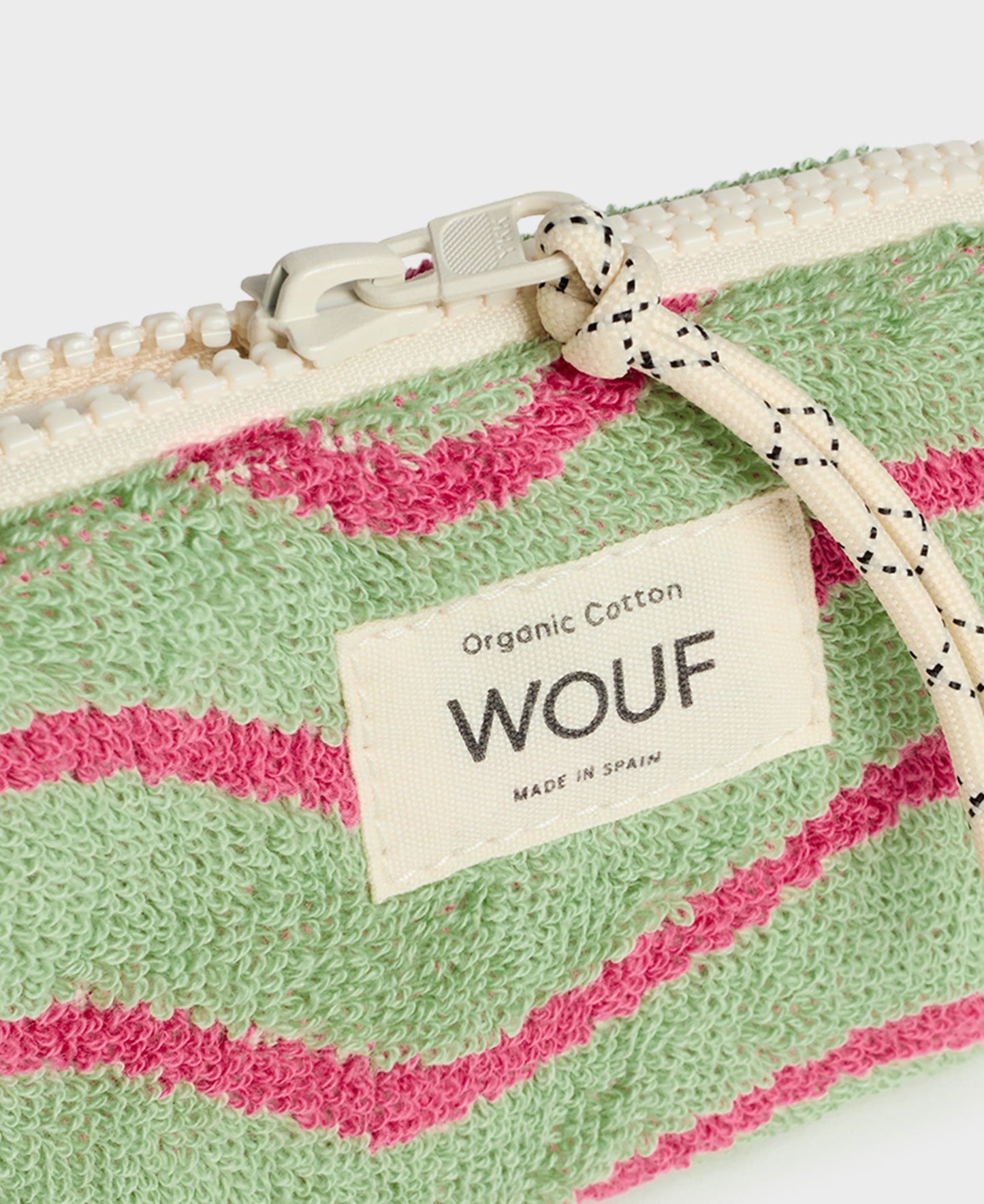 Porte-monnaie à motifs en éponge de coton bio | "wavy coin purse"