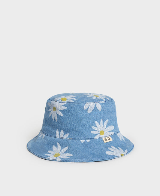 Bob à fleurs en denim de coton bio - drew hat