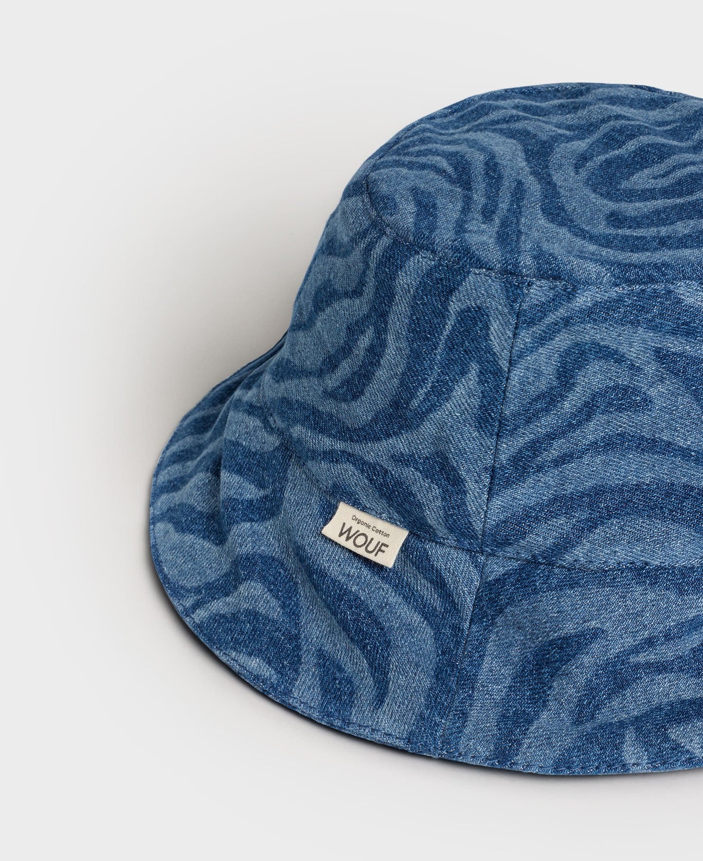 Bob bleu à motifs en denim de coton bio - sierra hat
