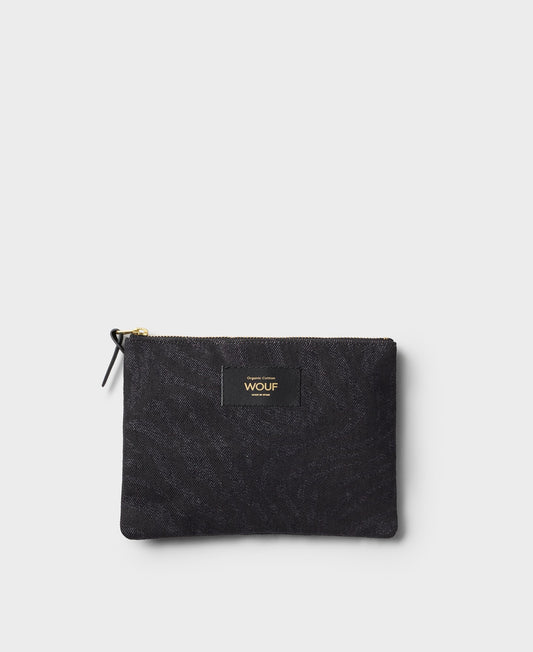 Pochette mini en coton bio | noir "dafne pouch"