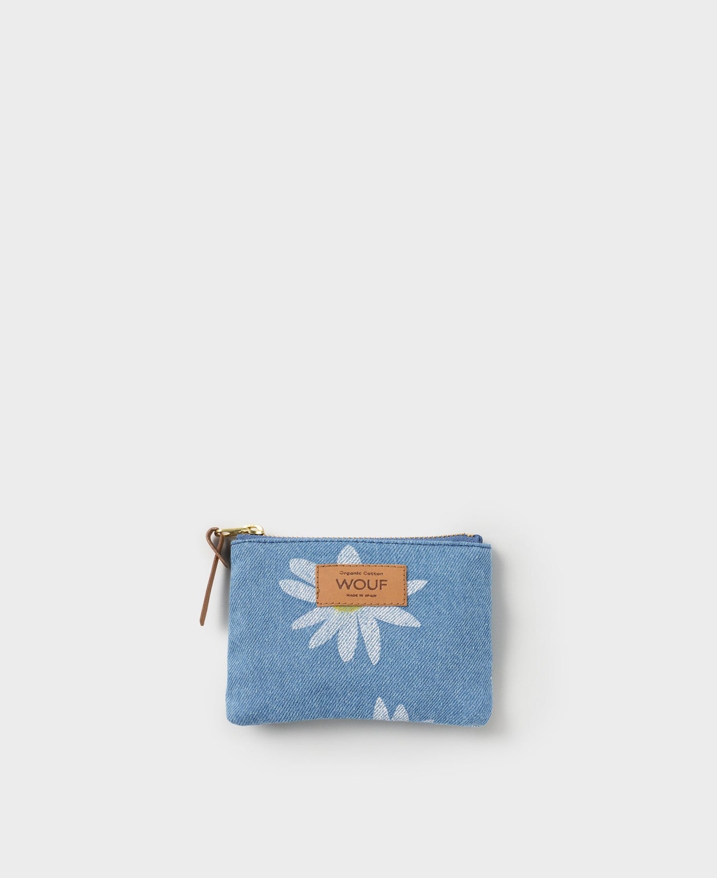 Pochette à motifs en denim de coton bio - drew small pouch