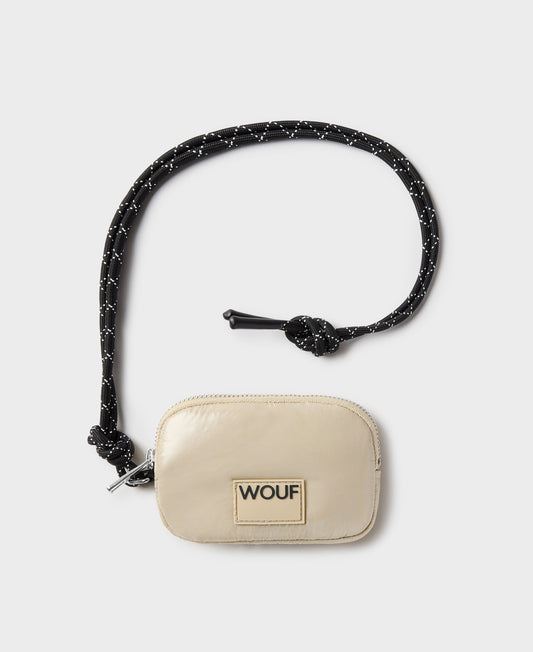 Porte-monnaie matelassé en recyclé | "air glossy coin purse"