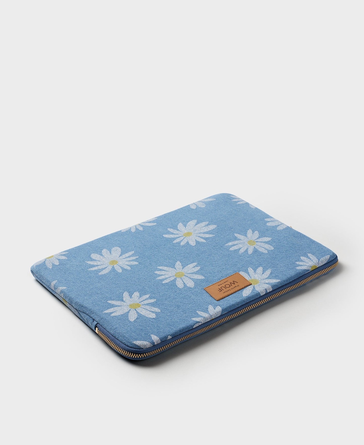 Pochette ordinateur en denim de coton bio | drew laptop sleeve 13" & 14"