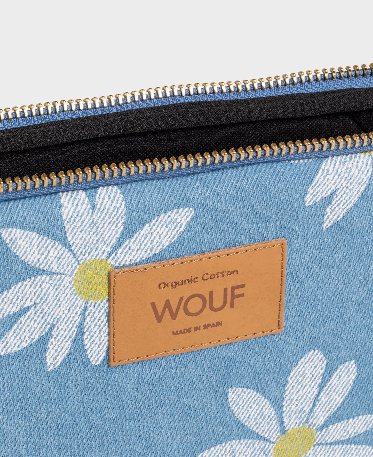 Pochette ordinateur en denim de coton bio | drew laptop sleeve 13" & 14"