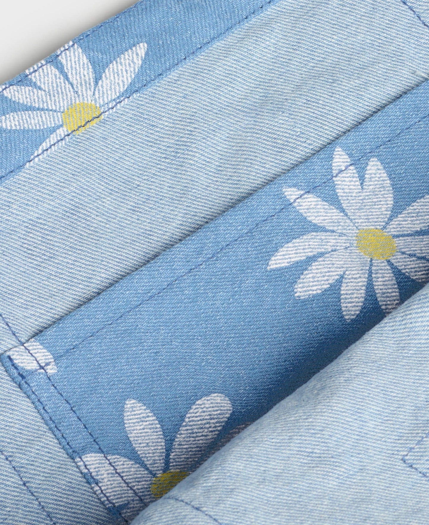 Tote bag à motifs en denim de coton bio | "drew tote bag"