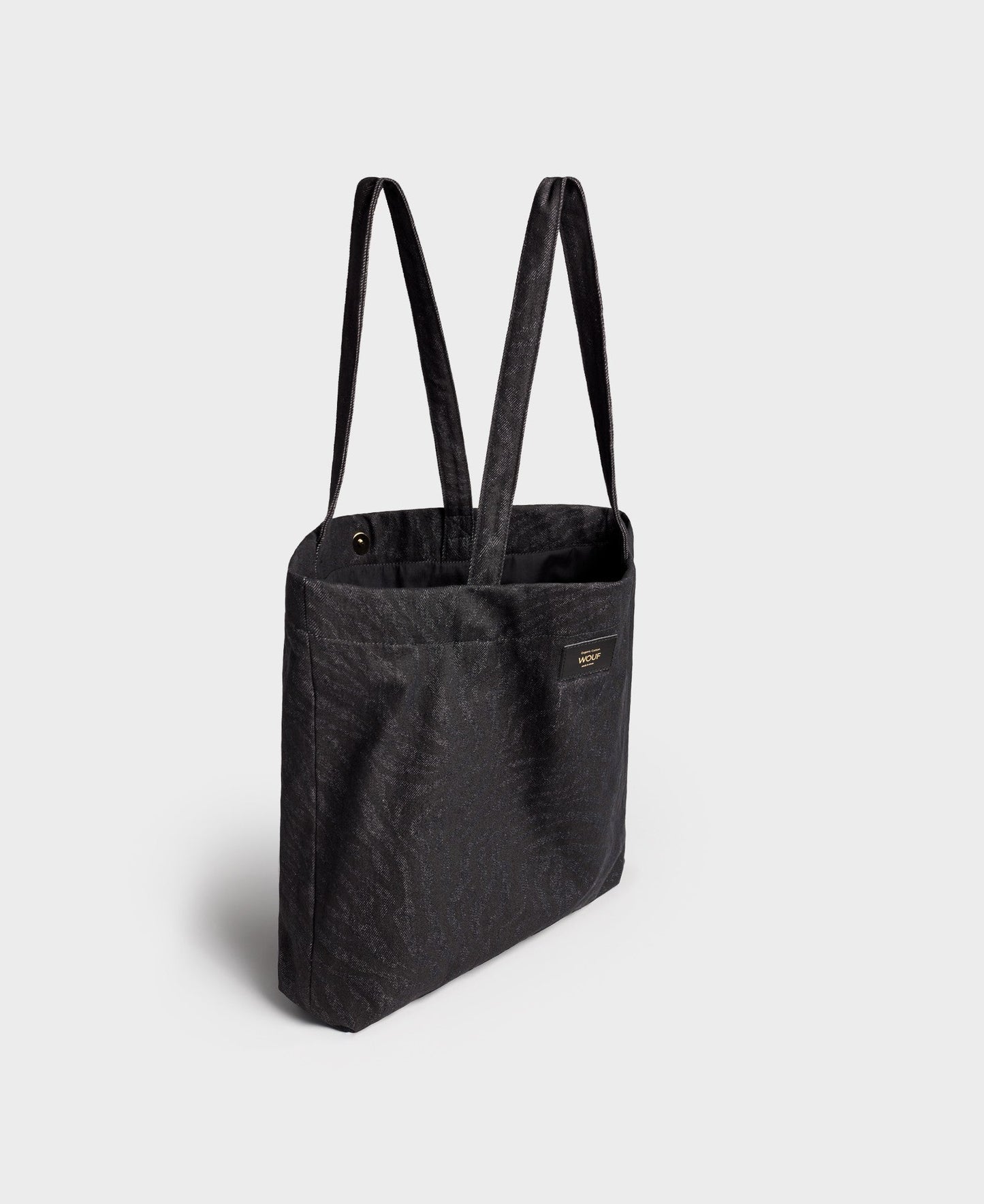 Tote bag en coton bio | noir imprimé "dafne tote bag"