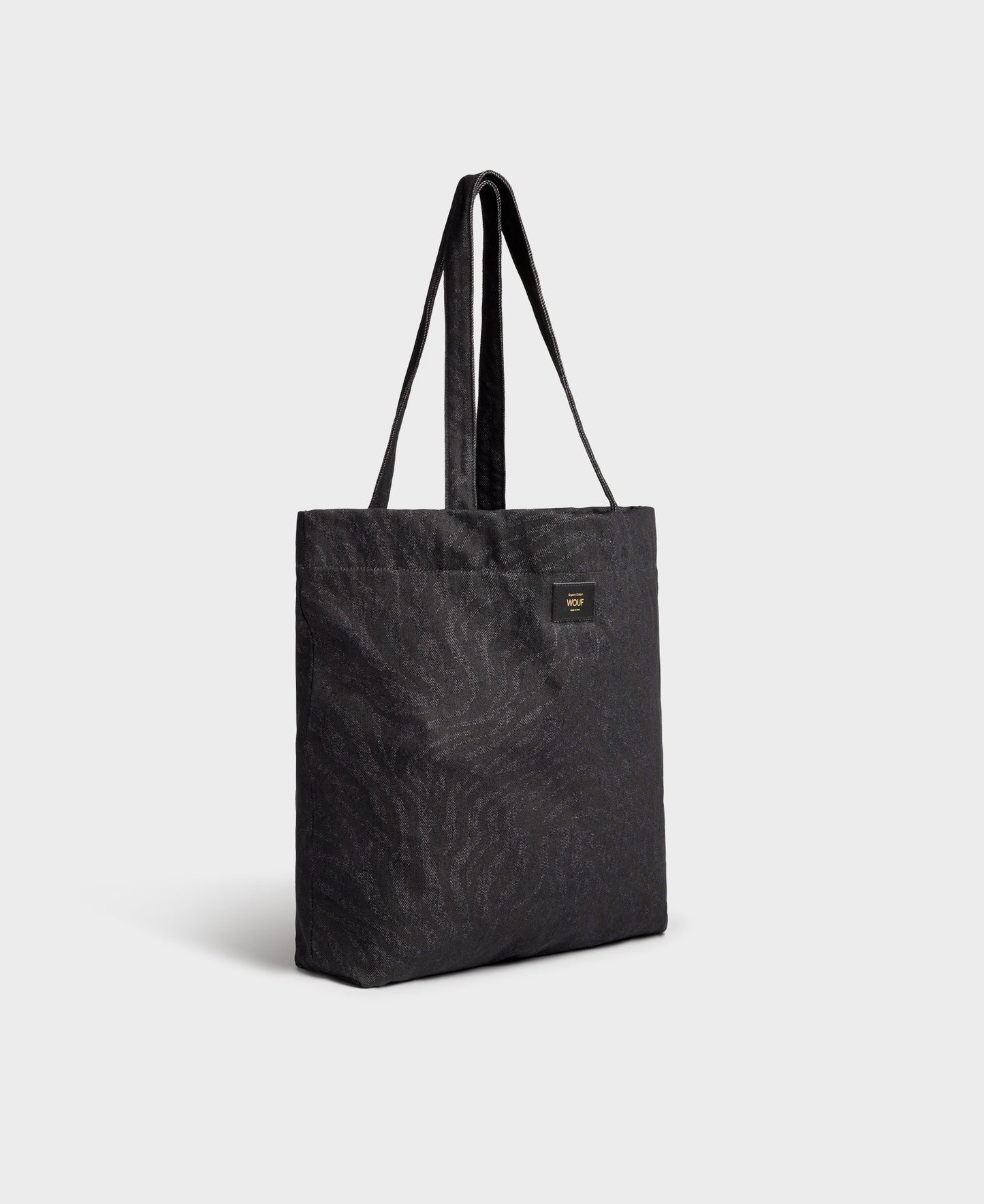 Tote bag en coton bio | noir imprimé "dafne tote bag"