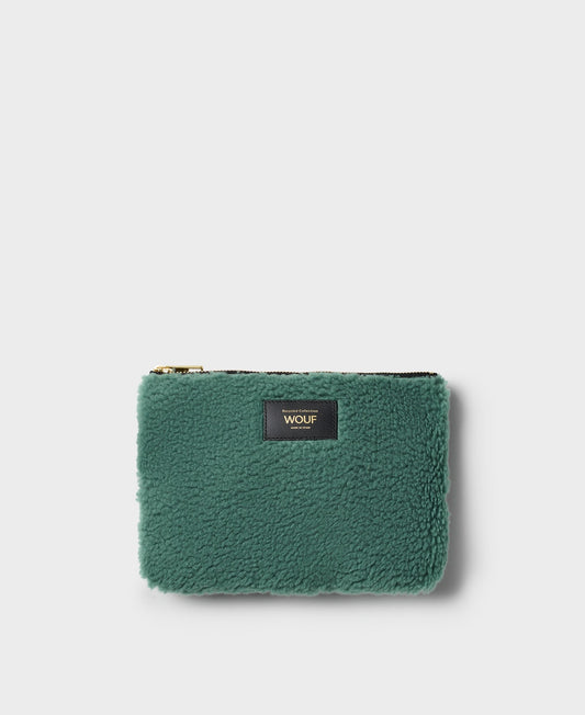 Pochette en recyclé | Verte "moss pouch"