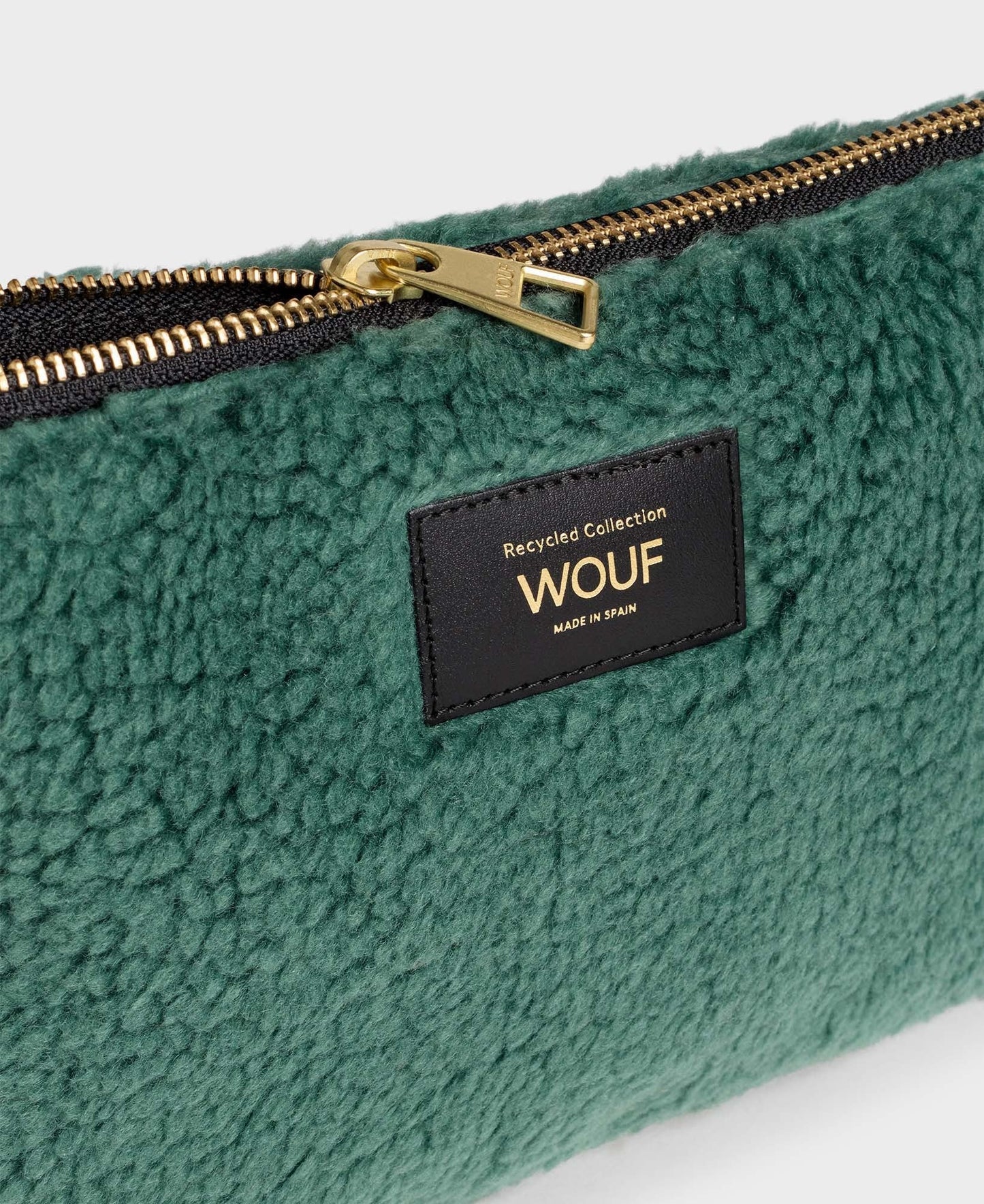 Pochette en recyclé | Verte "moss pouch"