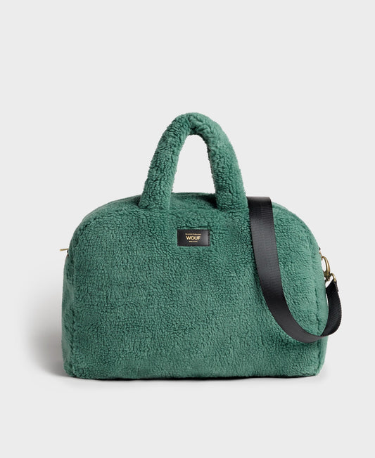 Sac de voyage vert en recyclé | "moss weekend bag"