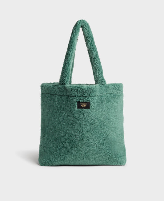 Tote bag vert en recyclé |"moss tote bag"