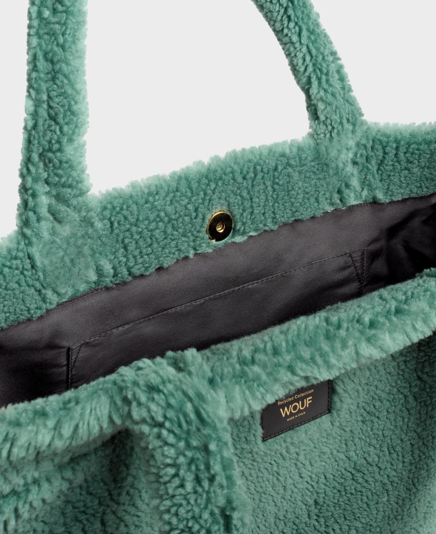 Tote bag vert en recyclé |"moss tote bag"