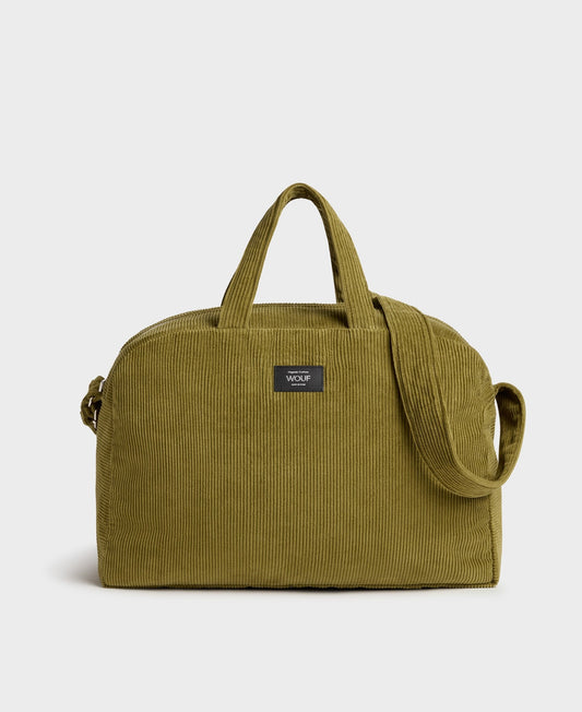 Sac de voyage en coton bio | Olive "weekend bag olive"