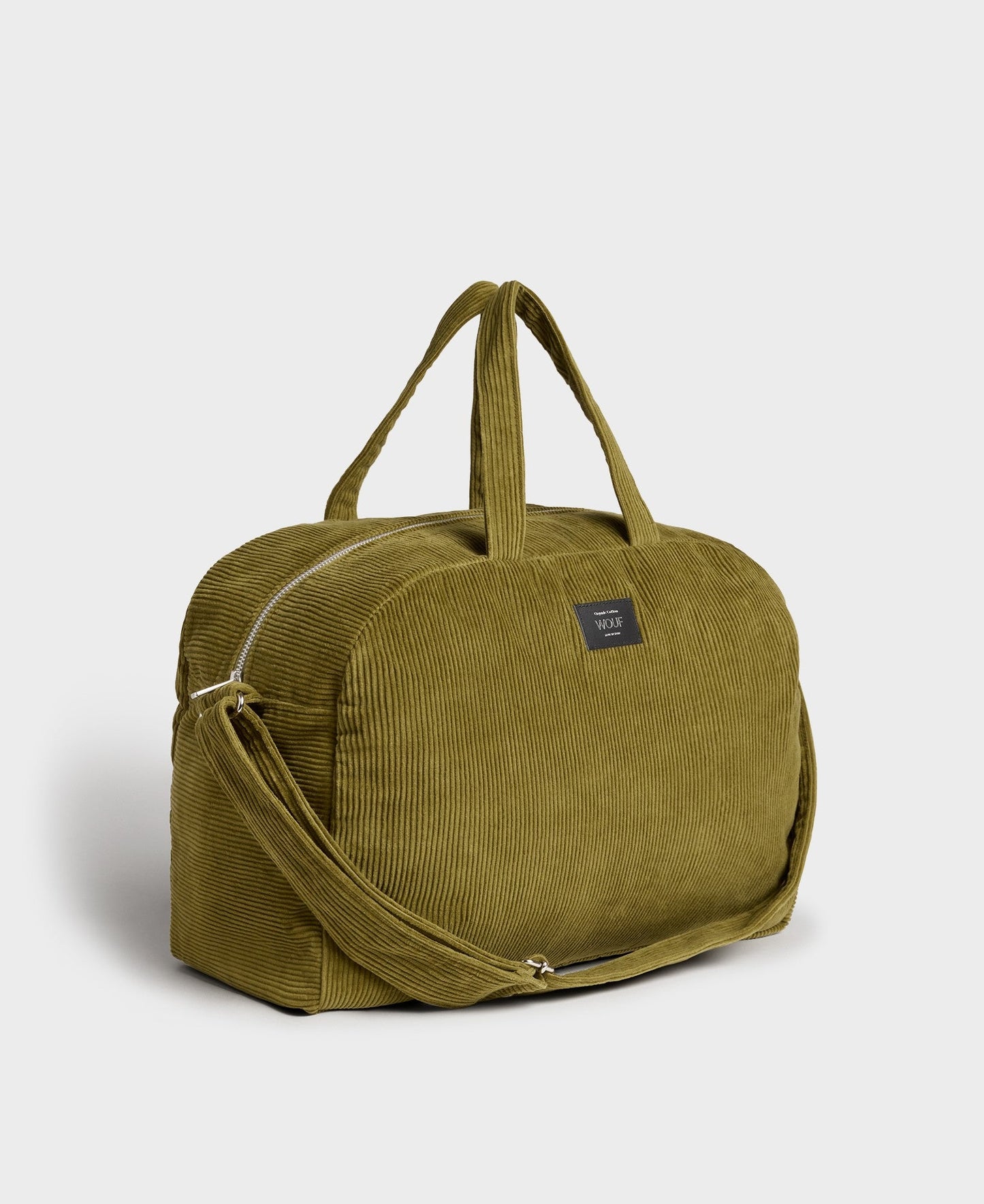 Sac de voyage en coton bio | Olive "weekend bag olive"
