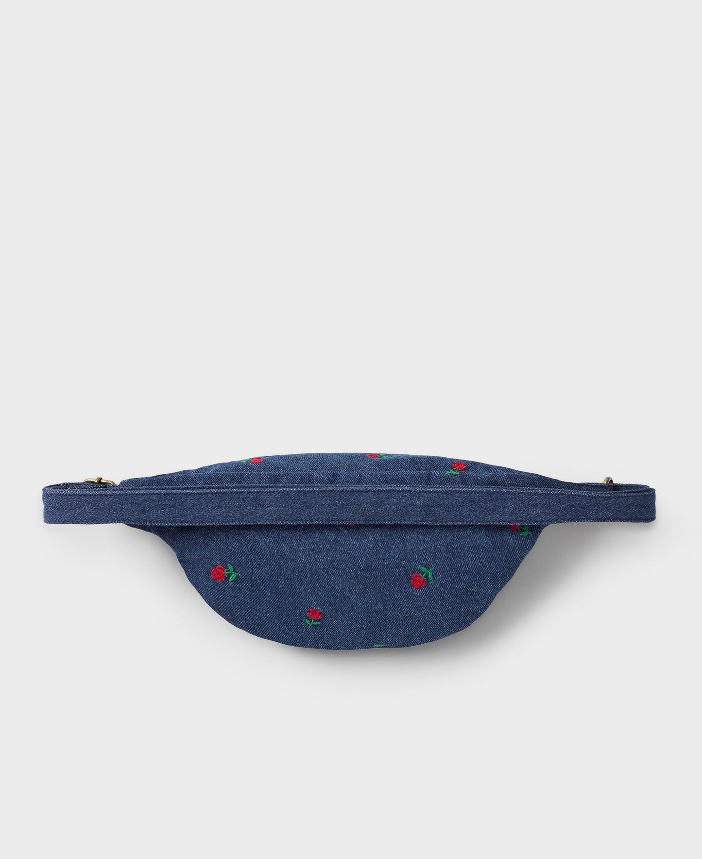 Banane denim en coton bio | bleu brodé "amy waistbag"