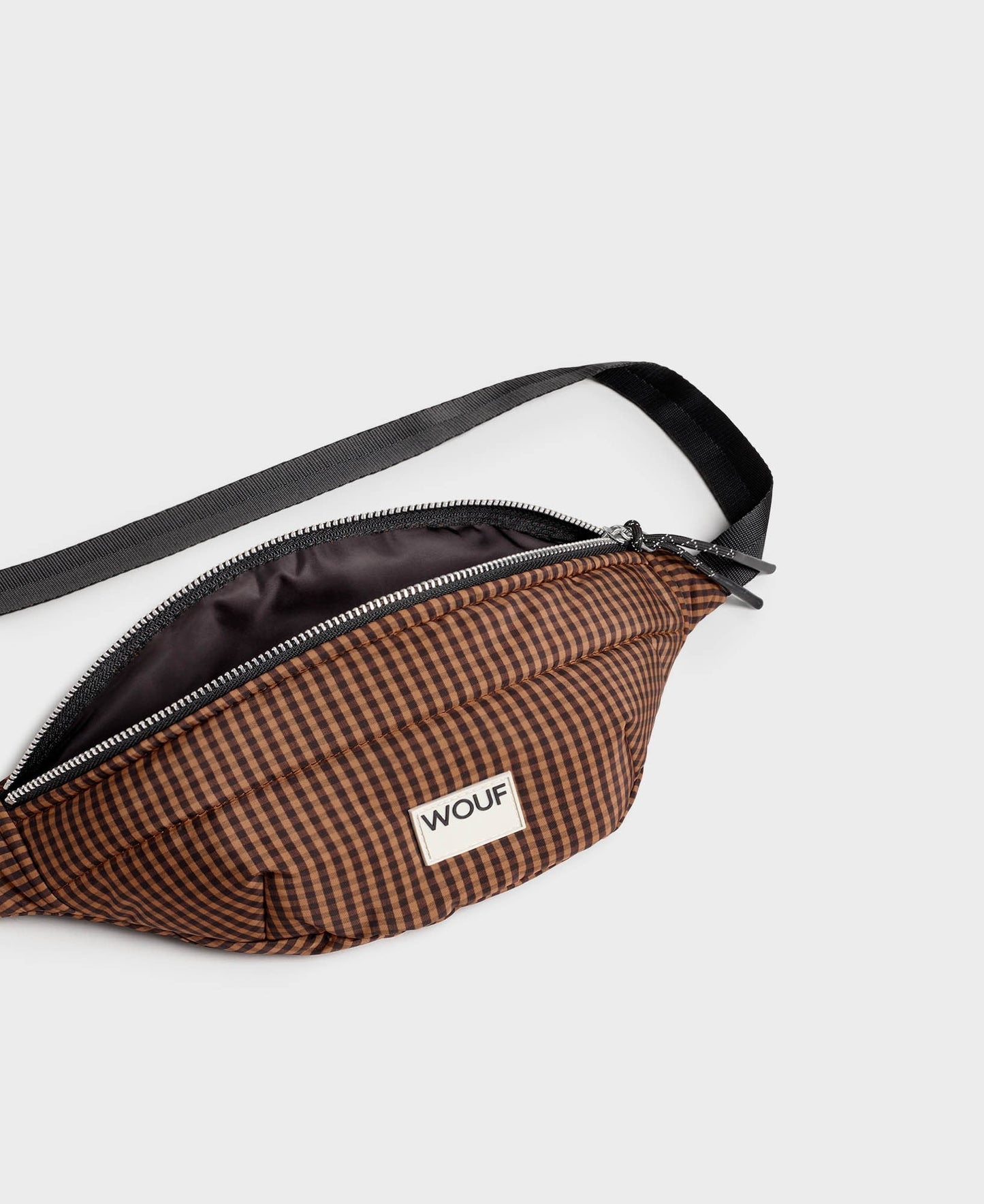 Banane à carreaux matelassée en recyclé | 'camille waistbag'