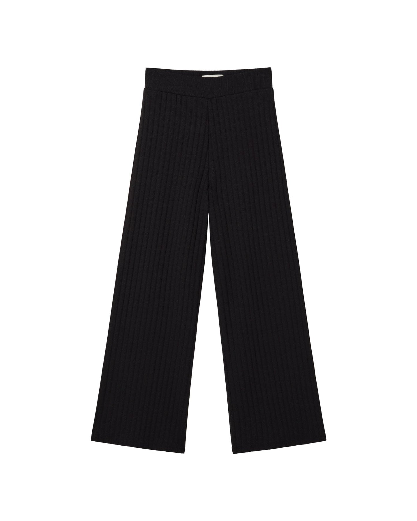 Pantalon noir en mélange de matières - black trash dalia pants