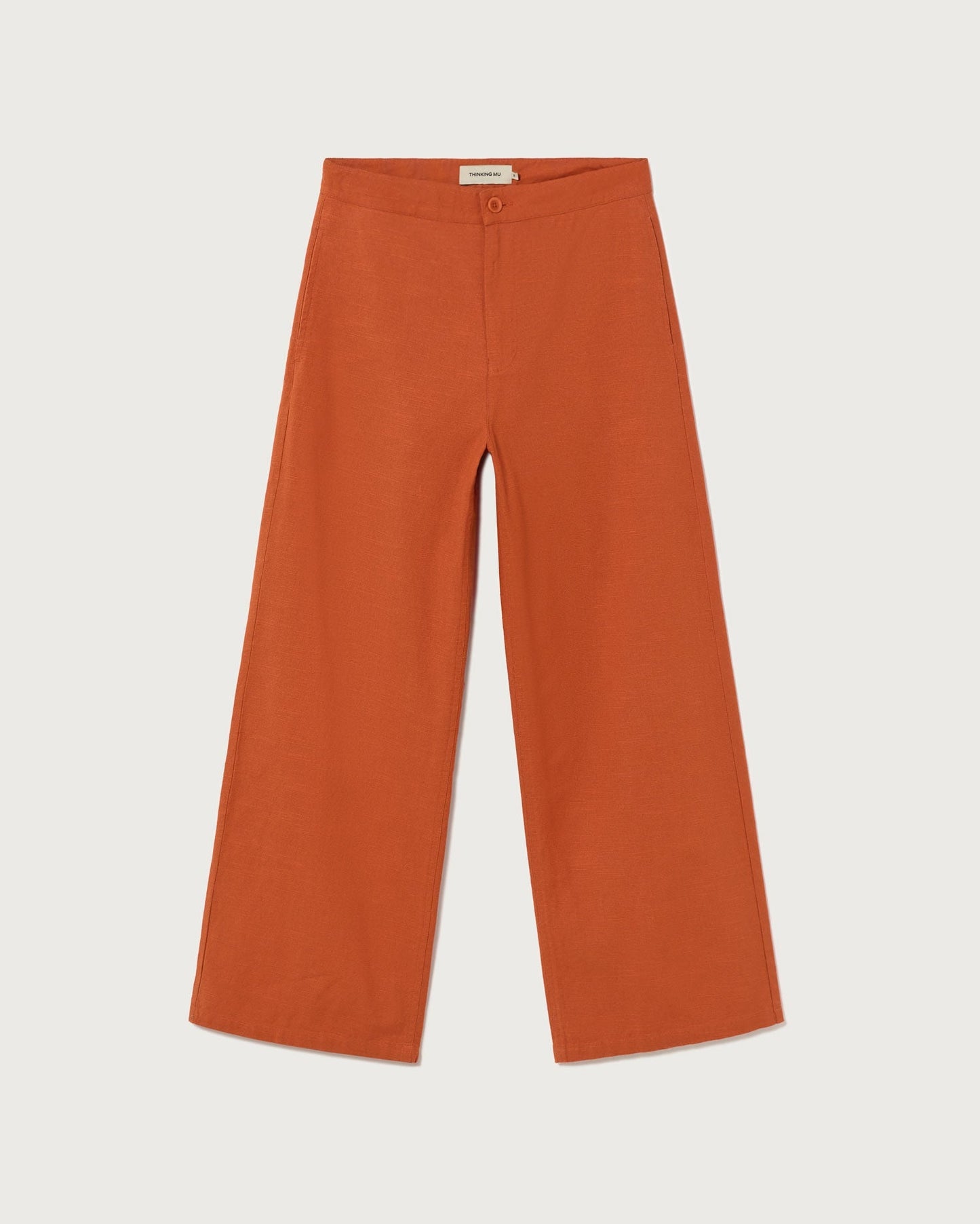 Pantalon ample en coton bio | Rouge orangé "crimson karina pants"