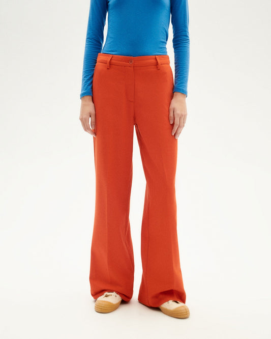 Pantalon ample en coton bio | Orange "pumpkin hermione pants"