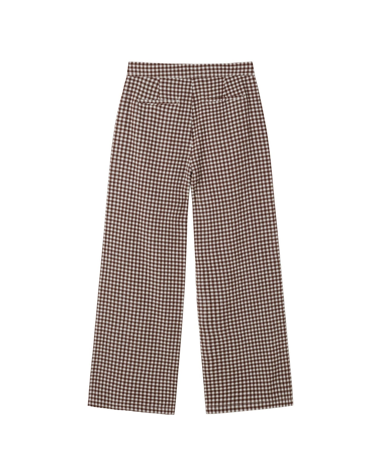 Pantalon ample en coton bio | Multicolore "chocolate seersucker karina pants"