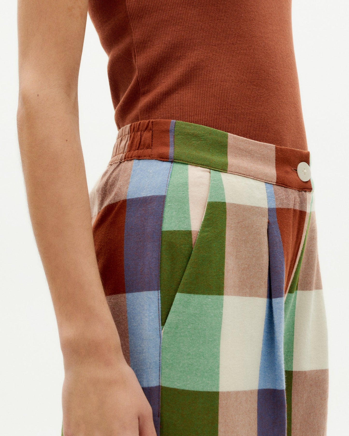 Pantalon ample en coton bio | Multicolore "colorful manolita pants"